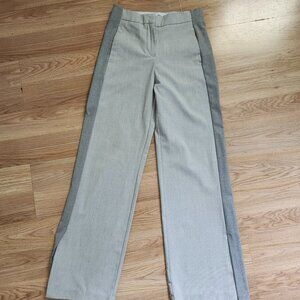 MANGO tailored contrast pants in gray